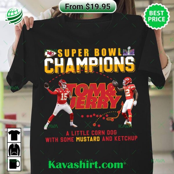 Super Bowl LVIII Champions Tom and Jerry Kansas City Chiefs Shirt