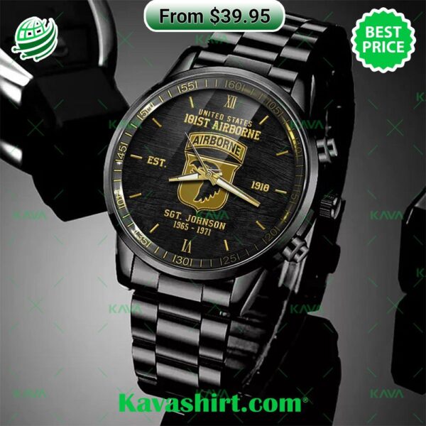 101st Airborne Division Personalized Watch