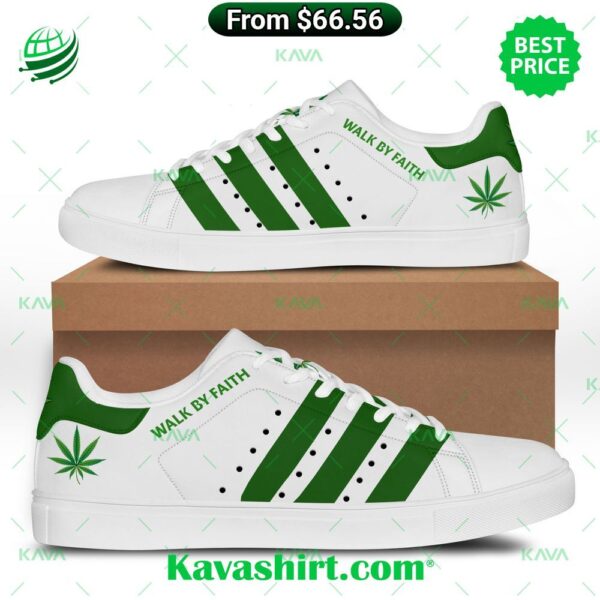 420 Walk By Faith Weed Stan Smith Low Top Shoes