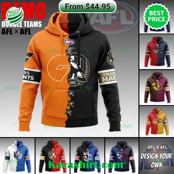 AFL Mix AFL Special Design Collection Custom Teams Hoodie