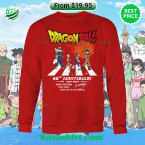Akira Toriyama 1955-2024 Dragon Ball Abbey Road 40th Anniversary Thank You Shirt