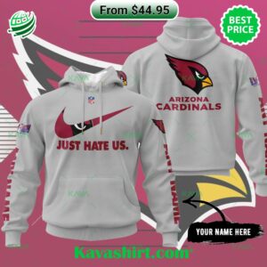 Arizona Cardinals Super Bowl Just Hate Us Custom Hoodie Arizona Cardinals Super Bowl Just Hate Us Custom Hoodie