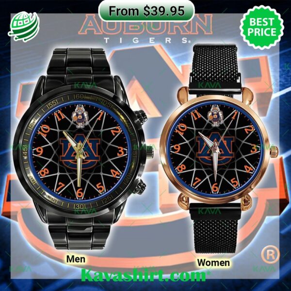 Auburn Tigers Stainless Steel Watch