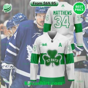 Auston Matthews Toronto Maple Leafs St. Pat’s Hockey Jersey