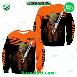 Baby Groot Hug Stihl Custom T-shirt, Hoodie
