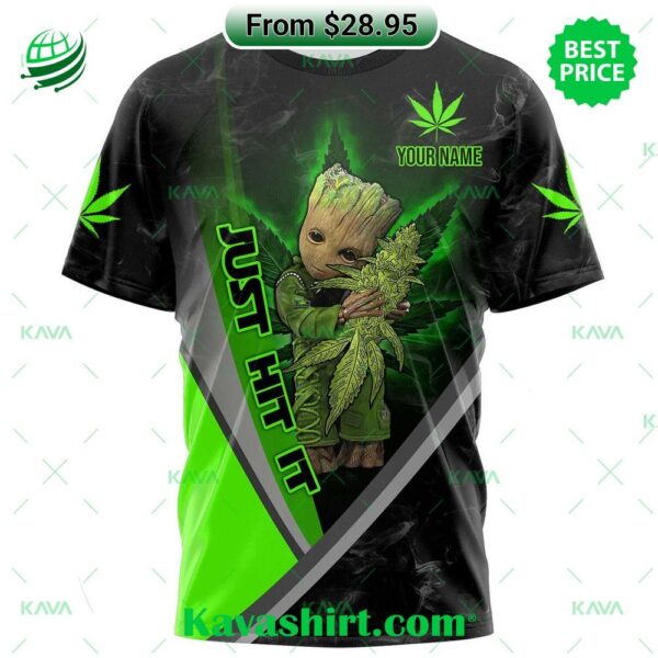 Baby Groot Hug Weed Just Hit It Custom T-shirt, Hoodie