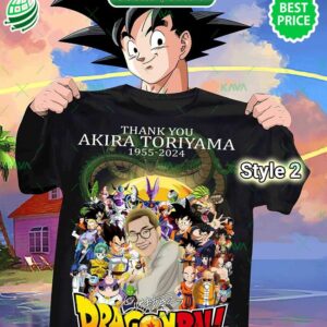 BEST Toriyama Akira Dragon Ball 40 Years Thank You Shirt