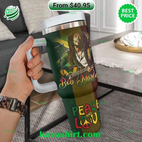 Bob Marley Peace And Love Tumbler