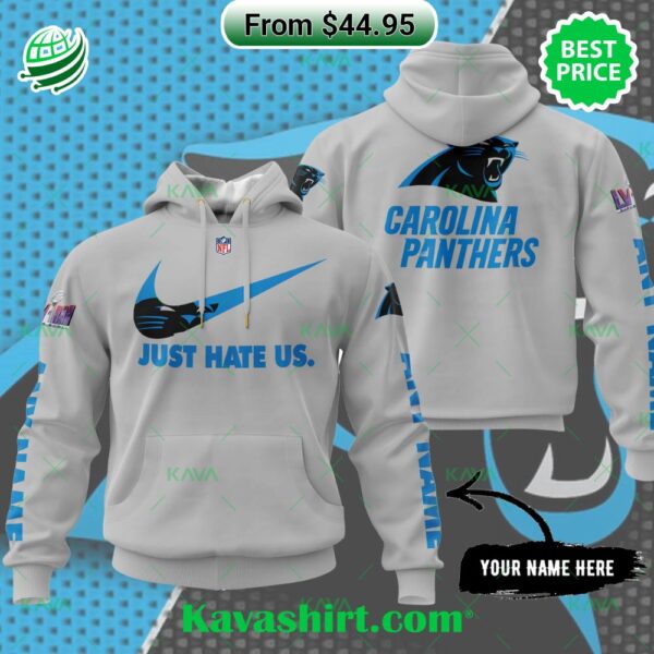 Carolina Panthers Super Bowl Just Hate Us Custom Hoodie