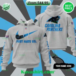 Carolina Panthers Super Bowl Just Hate Us Custom Hoodie
