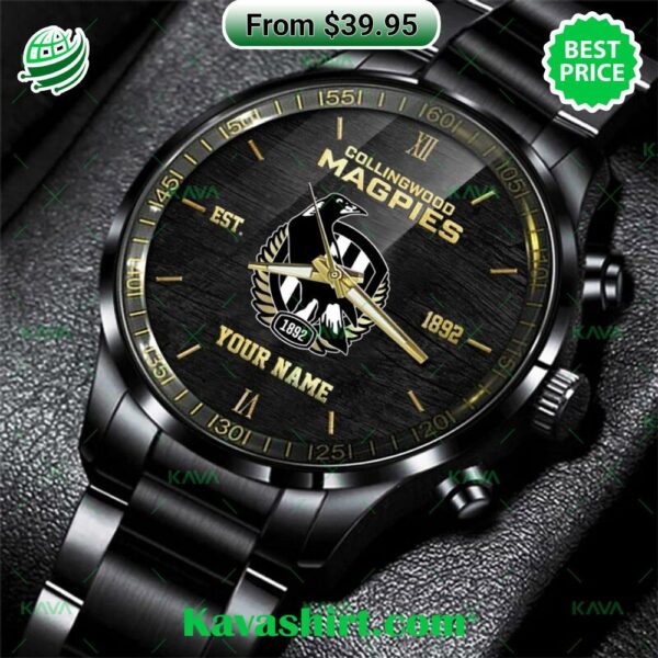 Collingwood Magpies 1892 Custom Stainless Steel Watch