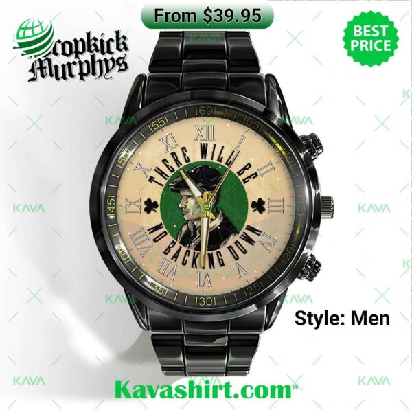 Dropkick Murphys There Will Be No Backing Down Stainless Steel Watch