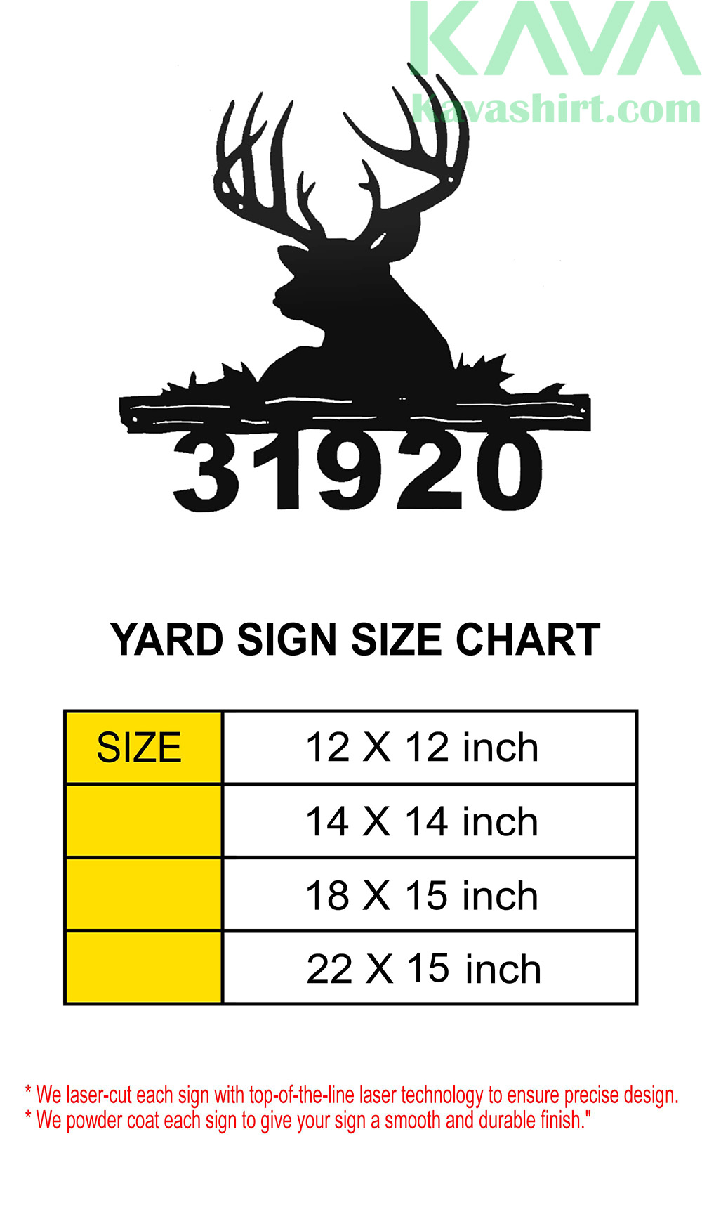 Size Chart: