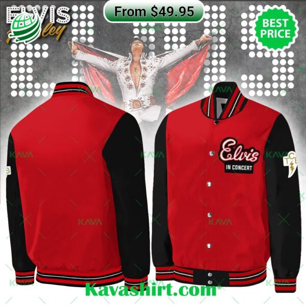 Elvis Presley In Concert TCB Baseball Jacket