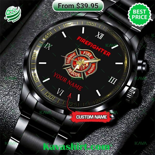 Fire Rescue Emblem Courage Honor Watch