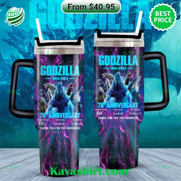 Godzilla 1954-2024 70th Anniversary Thank You For The Memories Tumbler