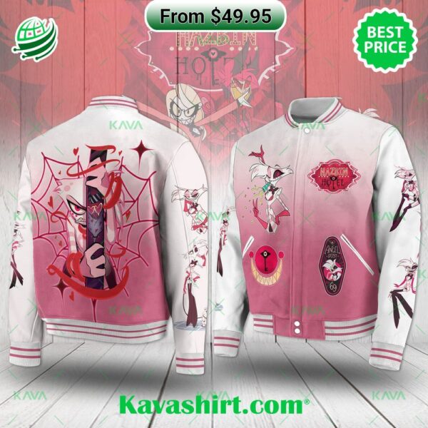 Hazbin Hotel Angel Dust Baseball Jacket