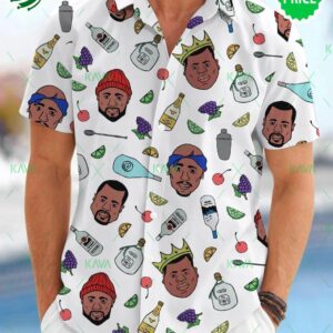 Hip Hop Cocktails Pattern Hawaiian Shirt
