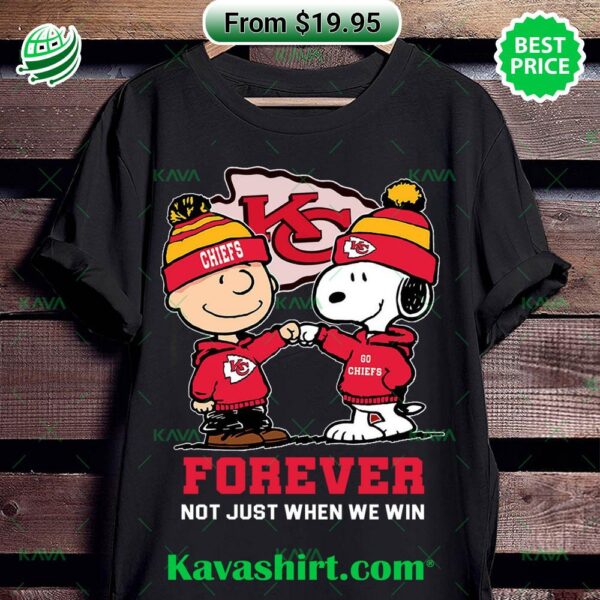 Kansas City Chiefs Forever Not Just When We Win Snoopy Shirt