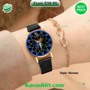 Kansas Jayhawks Stainless Steel Watch