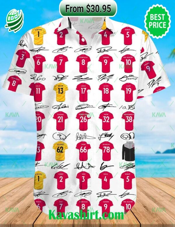 Liverpool 2023-2024 Squad Hawaiian Shirt