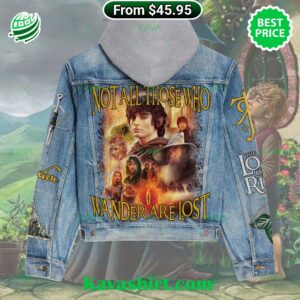 Lord Of The Rings Not All Those Who Wander Are Lost Denim Jacket