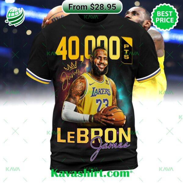 Los Angeles Lakers LeBron James 40,000 Shirt