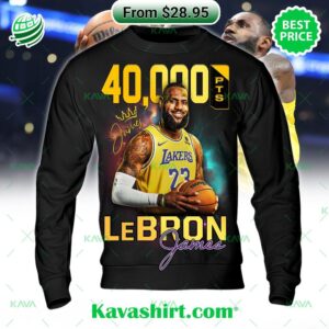 Los Angeles Lakers LeBron James 40,000 Shirt