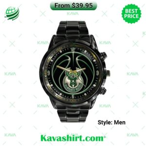 Milwaukee Bucks Stainless Steel Watch