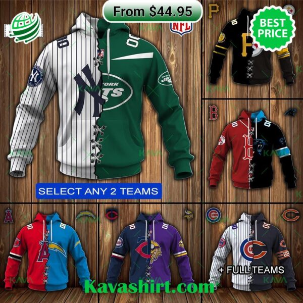 MLB Mix NFL Sport Custom Hoodie