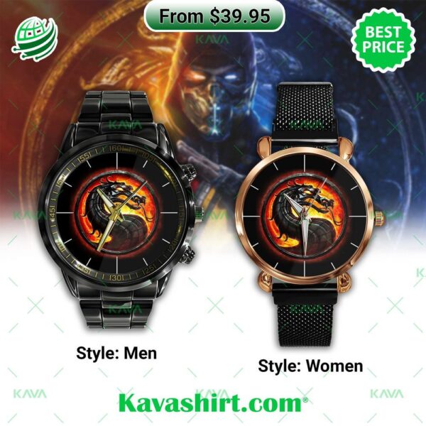 Mortal Kombat Stainless Steel Watch