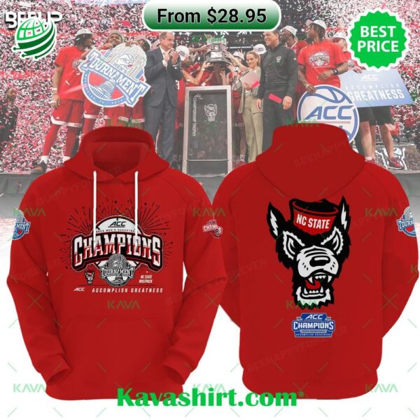 NC State Wolfpack 2024 ACC Men’s Basketball Tournament Champions Hoodie, Shirt