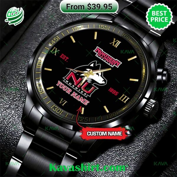 NCAA Northern Illinois Huskies Stainless Steel Watch