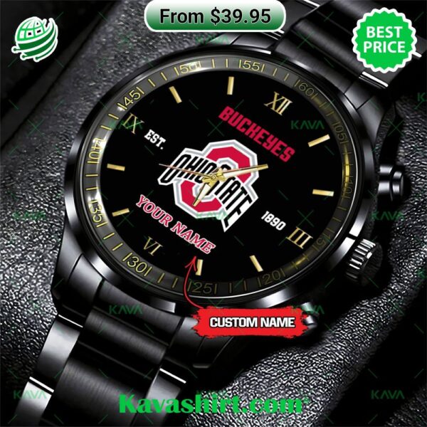 NCAA Ohio State Buckeyes Stainless Steel Watch