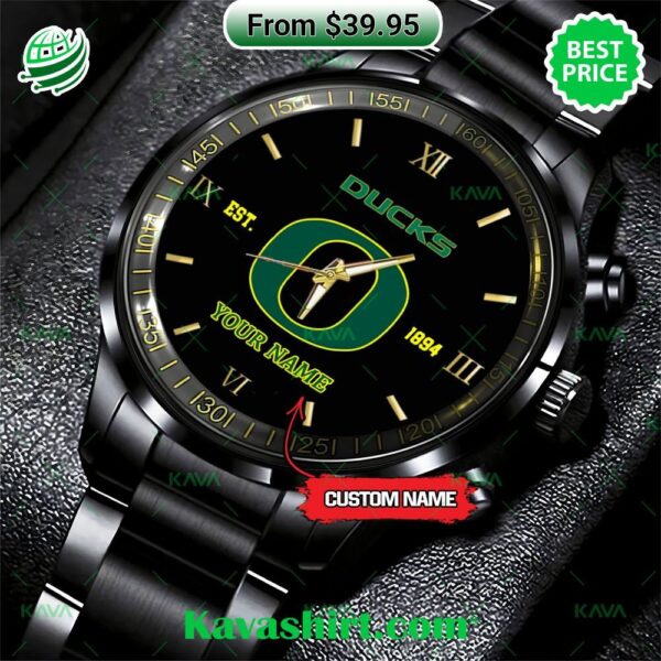 NCAA Oregon Ducks Stainless Steel Watch