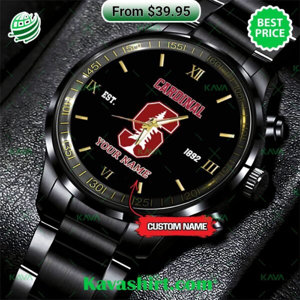 NCAA Stanford Cardinal Stainless Steel Watch