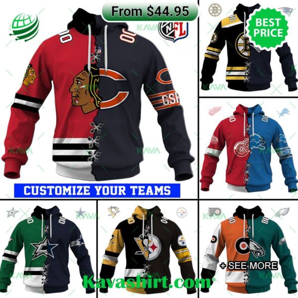 NFL x NHL Special Design Collection Custom Hoodie