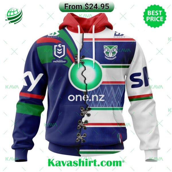 NRL New Zealand Warriors Custom Home Mix Away Hoodie, Shirt