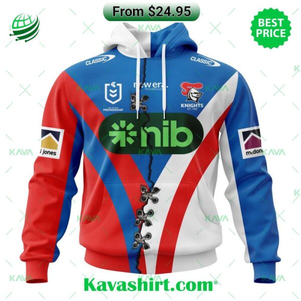 NRL Newcastle Knights Custom Home Mix Away Hoodie, Shirt