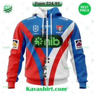 NRL Newcastle Knights Custom Home Mix Away Hoodie, Shirt