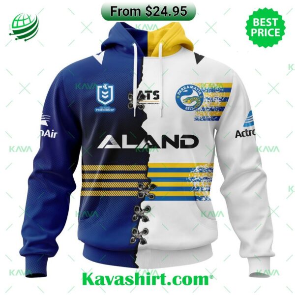 NRL Parramatta Eels Custom Home Mix Away Hoodie, Shirt