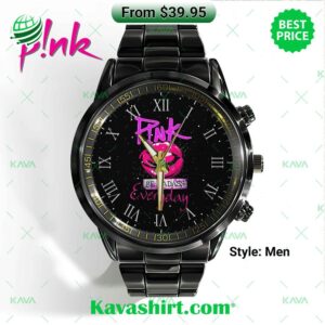 Pink Be Badass Everyday Stainless Steel Watch