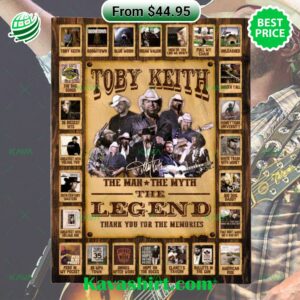 Toby Keith The Man The Myth The Legend Thank You For The Memories Blanket