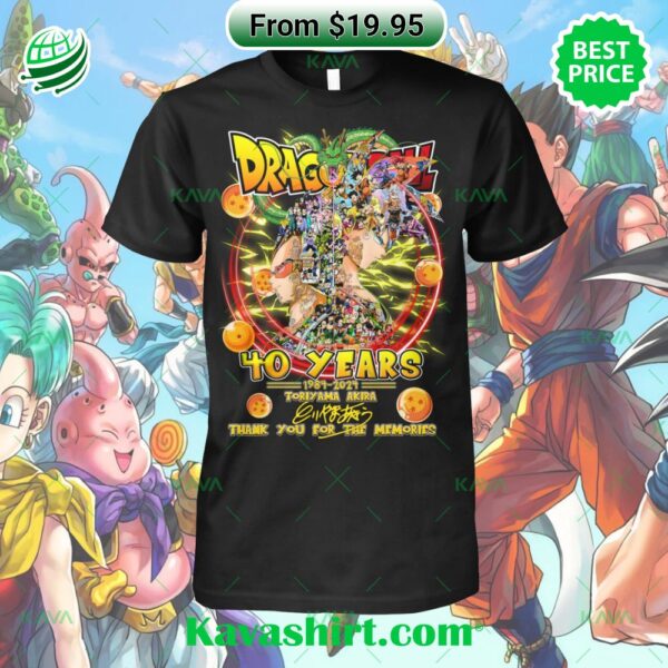 Toriyama Akira Dragon Ball 40 Years 1984-2024 Thank You Shirt