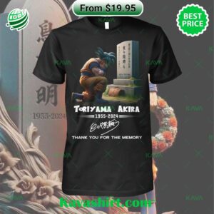 Toriyama Akira Dragon Ball Thank You For The Memory Shirt