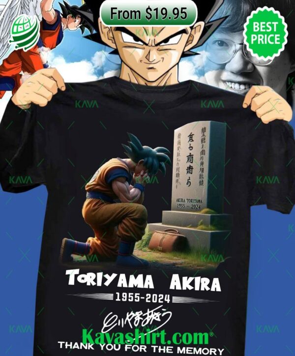 Toriyama Akira Dragon Ball Thank You For The Memory Shirt