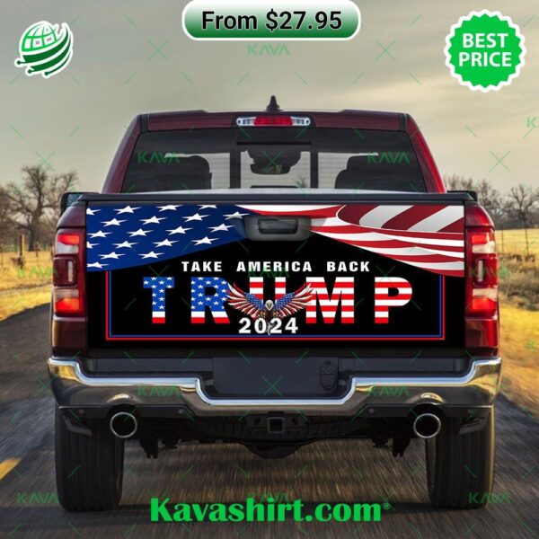 Trump 2024 Take America Back Eagle American Flag Sticker