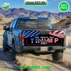 Trump 2024 Take America Back Eagle American Flag Sticker