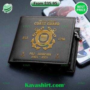 U.S. Coast Guard Custom Leather Wallet