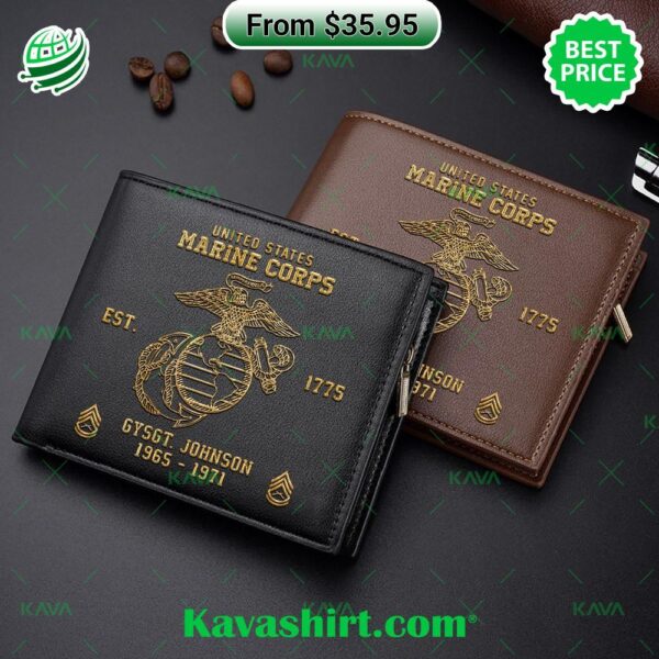 U.S. Marine Corps Custom Leather Wallet